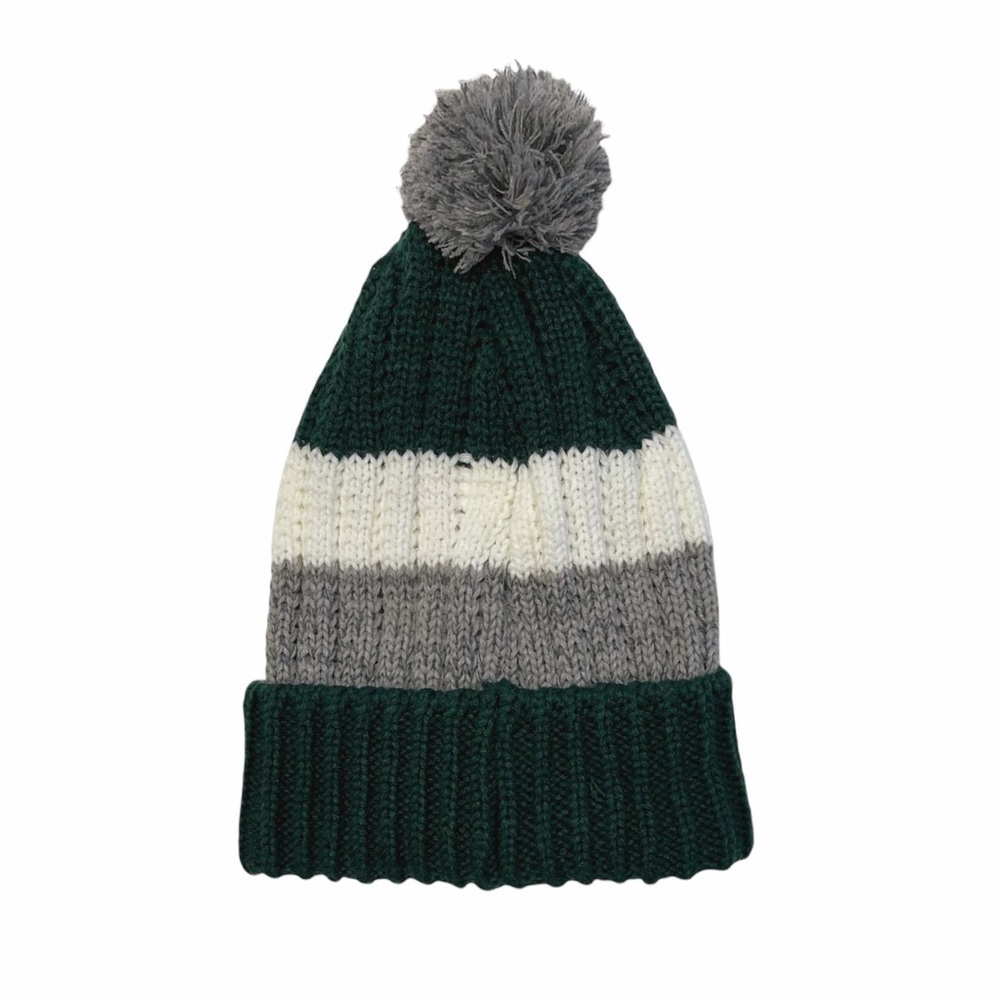 American Needle Wide Stripe Knit Pom Beanie - Picture 2 of 4